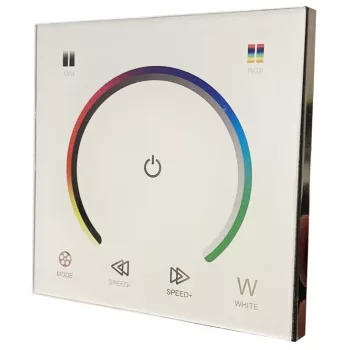   Avide LED Szalag 12-24V 144W RGB Érintőpaneles Távirányító és Vezérlő Fehér