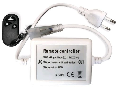 Avide LED Szalag 220V 600W Fényerőszabályzó 3528 SMD Rádiós Távirányító és Vezérlő