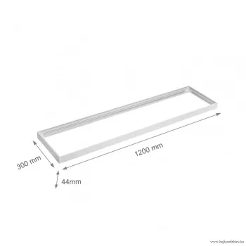 ALGINE 300x1200mm Kiemelő keret fehér