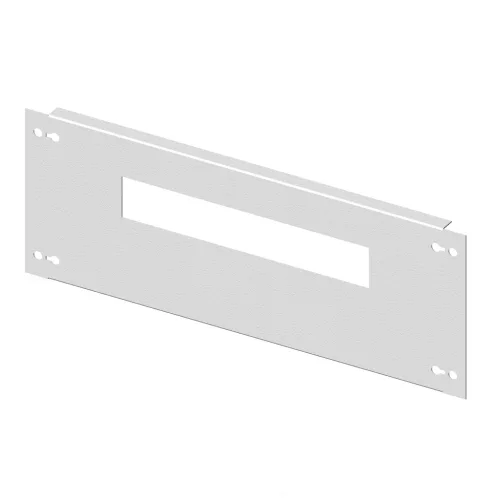 SCHRACK - Homloklap, fém, kivágott, 495mm G4, kábelcsatornához RAL7035, 2G4 - ACIL53204-