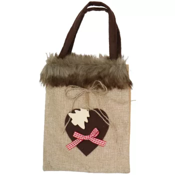 Artezan Karácsonyi Ajándéktasak 13cm - Szív