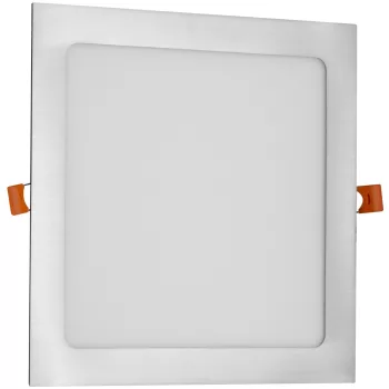   Avide LED Beépíthető Négyzetes Mennyezeti Lámpa ALU Szatén Nikkel 18W NW 4000K