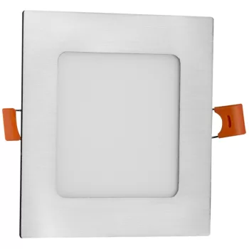   Avide LED Beépíthető Négyzetes Mennyezeti Lámpa ALU Szatén Nikkel 6W NW 4000K