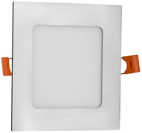 Avide LED Beépíthető Négyzetes Mennyezeti Lámpa ALU Szatén Nikkel 6W NW 4000K