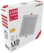 Avide LED Beépíthető Négyzetes Mennyezeti Lámpa Műanyag 12W WW 3000K