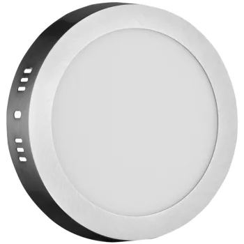   Avide LED Falra Szerelhető Kerek Mennyezeti Lámpa ALU Szatén Nikkel 12W NW 4000K