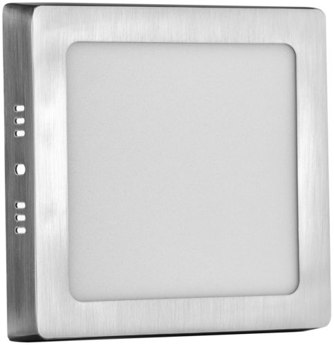 Avide LED Falra Szerelhető Négyzetes Mennyezeti Lámpa ALU Szatén Nikkel 12W NW 4000K