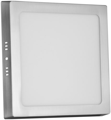 Avide LED Falra Szerelhető Négyzetes Mennyezeti Lámpa ALU Szatén Nikkel 18W NW 4000K