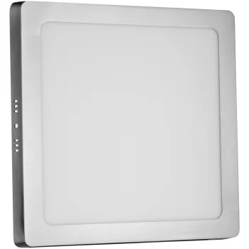   Avide LED Falra Szerelhető Négyzetes Mennyezeti Lámpa ALU Szatén Nikkel 24W NW 4000K