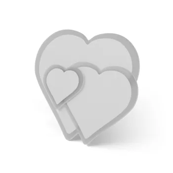   Avide Design Mennyezeti Lámpa Coeur 55W(27.5+27.5)  RF Távirányítóval