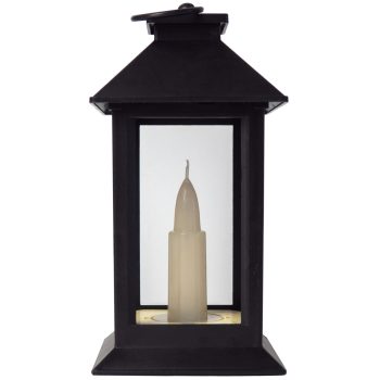 Entac LED Gyertyás Lámpa Fekete 17cm