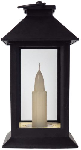 Entac LED Gyertyás Lámpa Fekete 17cm