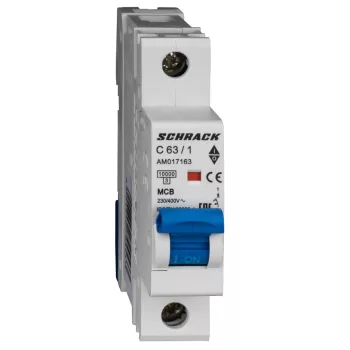   SCHRACK - Kismegszakító AMPARO 10kA, C 63A, 1 pólusú - AM017163--