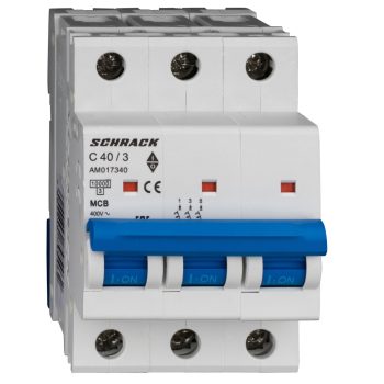  SCHRACK - Kismegszakító AMPARO 10kA, C 40A, 3 pólusú - AM017340--
