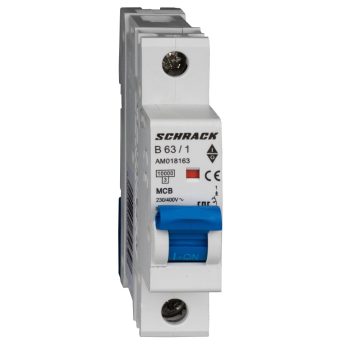   SCHRACK - Kismegszakító AMPARO 10kA, B 63A, 1 pólusú - AM018163--