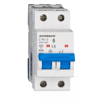   SCHRACK - Kismegszakító AMPARO 6kA, C 40A, 2 pólusú - AM617240--
