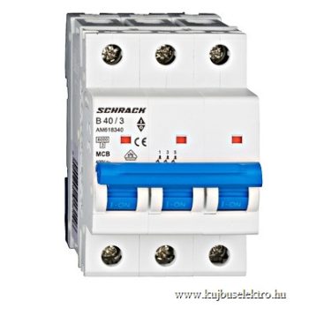   SCHRACK - Kismegszakító AMPARO 6kA, B 6A, 3 pólusú - AM618306--