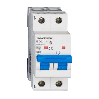   SCHRACK - Kismegszakító AMPARO 6kA, B 20A, 1+N - AM618620--