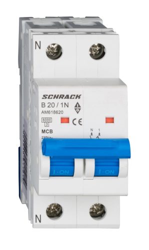 SCHRACK - AM618620 Kismegszakító AMPARO 6kA, B 20A, 1+N