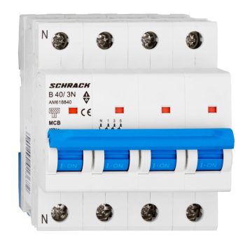   SCHRACK - Kismegszakító AMPARO 6kA, B 40A, 3+N - AM618840--