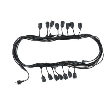 Avide Kültéri E27 Füzér 15m 15 Foglalat