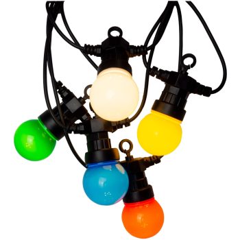   Avide Kültéri Füzér 5m Sorolható (Piros/Zöld/Kék/Sárga/Fehér)