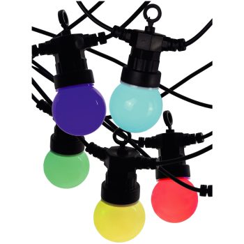 Avide Kültéri Füzér 5m RGB Sorolható Távirányítóval