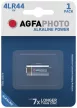 Agfaphoto Riasztóelem Alkáli 4LR44 B1, 4LR44, 6V, -15°C to 55°C