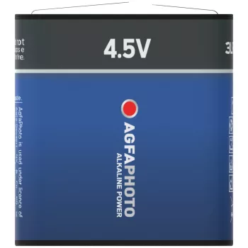   AgfaPhoto Alkáli Lapos Elem 4.5V B1, 4,5V, 3LR12S, 3LR12, MN1203, 4012, Normal, 4,5V, -15°C to 55°C