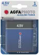 AgfaPhoto Alkáli Lapos Elem 4.5V B1, 4,5V, 3LR12S, 3LR12, MN1203, 4012, Normal, 4,5V, -15°C to 55°C