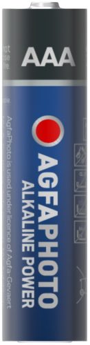 AgfaPhoto Alkáli Mikro Elem AAA Kartella B16, AAA, LR03, MN2400, K3A, LR03/S, AM4, 4003, Micro, 1,5V, -15°C to 55°C