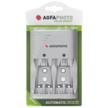   AgfaPhoto Akkutöltő Value Energy AA/AAA/9V, AA, AAA, 9V, 1,2V, -15°C to 55°C