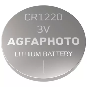   AgfaPhoto Lithium Gombelem CR1220 B1, CR1220, 3V, -15°C to 55°C