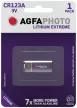 AgfaPhoto Lithium Fotóelem CR123A B1, CR123A, DL123A, 3V, -15°C to 55°C