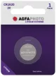 AgfaPhoto Lithium Gombelem CR1620 B1, CR1620, 3V, -15°C to 55°C