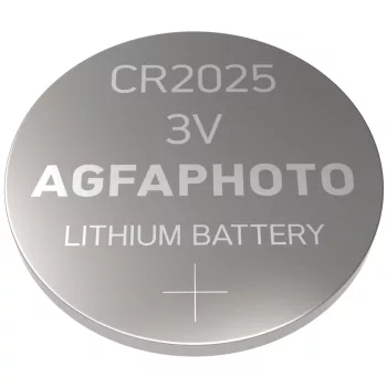   AgfaPhoto Lithium Gombelem CR2025 B2, CR2025, 3V, -15°C to 55°C