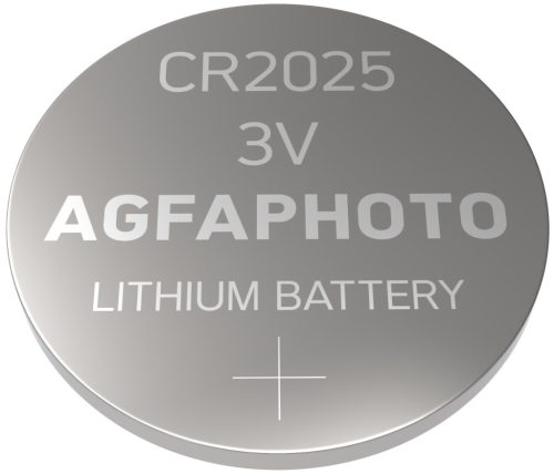AgfaPhoto Lithium Gombelem CR2025 B2, CR2025, 3V, -15°C to 55°C