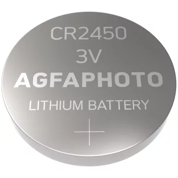   AgfaPhoto Lithium Gombelem CR2450 B2, CR2450, 3V, -15°C to 55°C