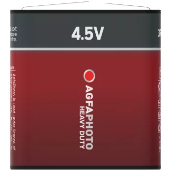   AgfaPhoto Heavy Duty Féltartós Lapos Elem 4.5V B1, 4,5V, 3R12, 4,5V, -15°C to 55°C