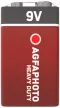 AgfaPhoto Heavy Duty Féltartós 9V Elem SHRINK S1, 9V, 6R6, MN1604, 1604G, 9V, -15°C to 55°C
