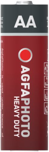 AgfaPhoto Heavy Duty Féltartós Ceruza Elem AA B4, AA, R6, SUM3, MN1500, 15A, 1,5V, -15°C to 55°C