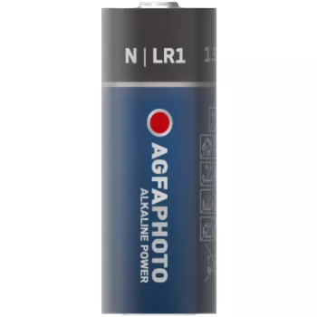   AgfaPhoto Alkáli Riasztóelem Lady LR1 B5, LR1, N, MN9100, Lady, 4001, E90, 1,5V, -15°C to 55°C