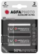AgfaPhoto Ultra Alkáli Baby Elem C B2, C, LR14, MN1400, KC, LR14/L, AM2, 4014, Baby, AM2/, 1,5V, -15°C to 55°C