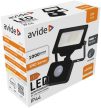 Avide LED Opál Reflektor Slim SMD 10W NW 4000K Mozg.érz. PIR Gyorscsat.