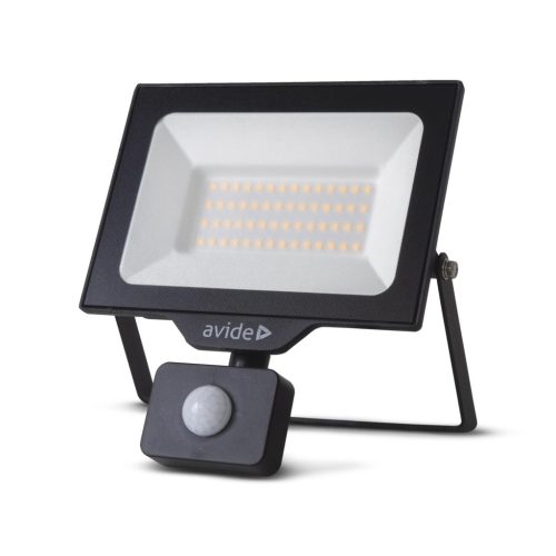 Avide LED Opál Reflektor Slim SMD 20W NW 4000K Mozg.érz. PIR Gyorscsat.