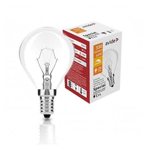 Speciális Izzó P45 40W E14 WW (Avide hőálló)