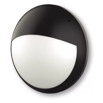   Avide Cseppálló Mennyezeti Lámpa Félárnyékoló Gyűrű 30cm Fekete (AVIDE MARS 20W és 25W-hoz)