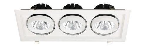 Avide LED Downlight Sein Négyzetes 3x30W IP20 8400lm 20° NW 4000K
