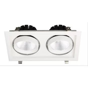   Avide LED Downlight Sein Négyzetes 2x30W IP20 5600lm 36° WW 3000K