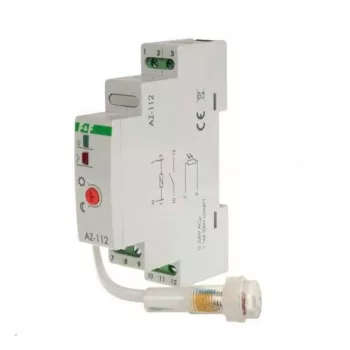   F&F Filipowski - AZ-112 2V releu crepuscular - Alkonykapcsoló DIN sínre, 2C/O - HD Hungária - AZ-112-2V